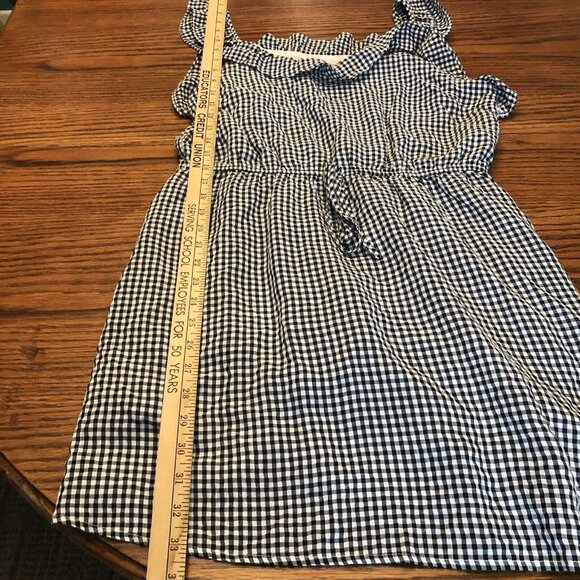 ANDREE BY UNIT Black and White Gingham Mini Dress - Picture 8 of 14